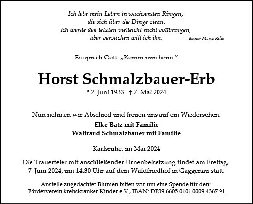 Horst Schmalzbauer-Erb