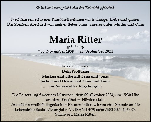 Maria Ritter