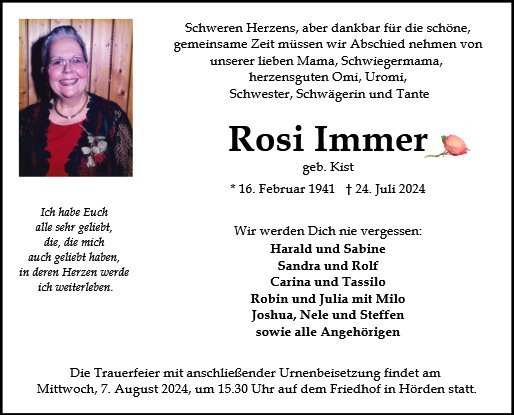 Rosemarie Immer