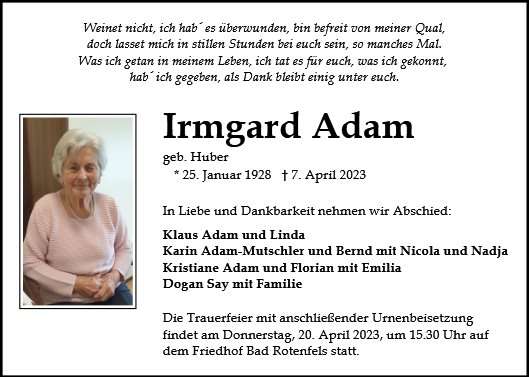 Irmgard Adam