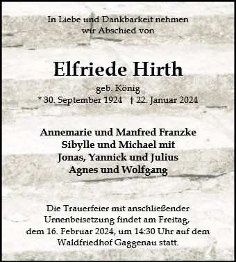 Elfriede Hirth