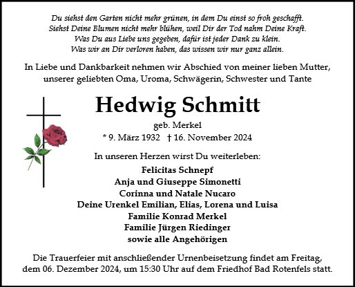 Hedwig Schmitt