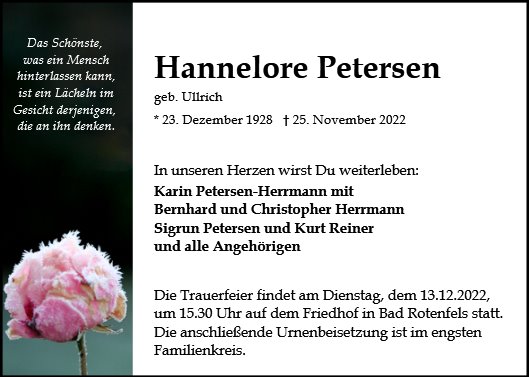 Hannelore Petersen