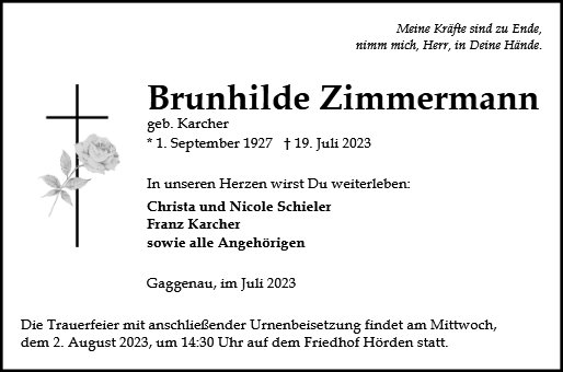 Brunhilde Zimmermann