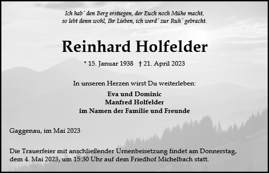 Reinhard Holfelder