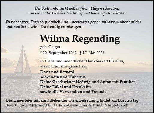 Wilma Regending