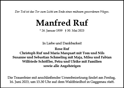 Manfred Ruf