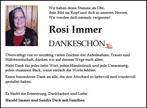 Rosemarie Immer