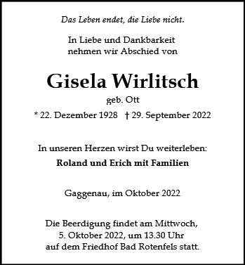 Gisela Wirlitsch