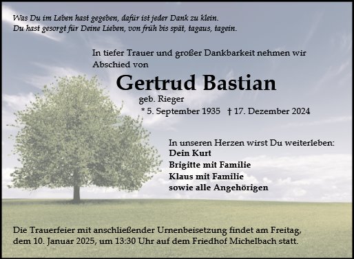 Gertrud Bastian