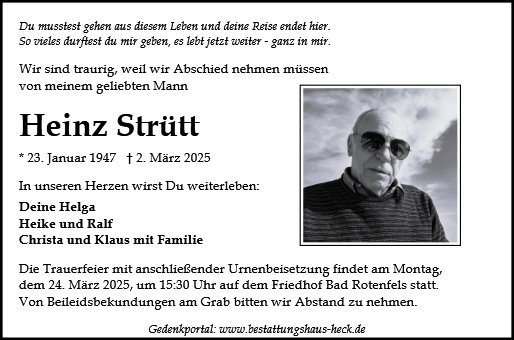 Heinz Strütt