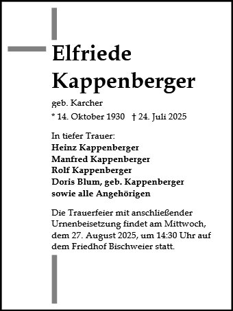 Elfriede Kappenberger