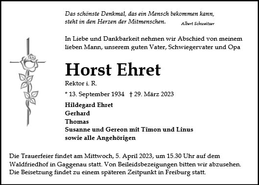 Horst Ehret