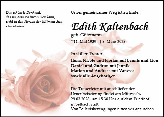 Edith Kaltenbach