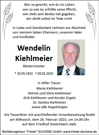 Wendelin Kiehlmeier