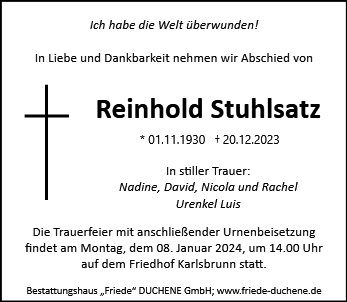 Reinhold Stuhlsatz