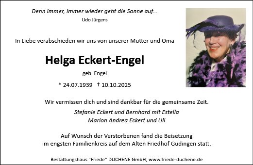 Helga Eckert-Engel