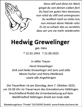 Hedwig Grewelinger 