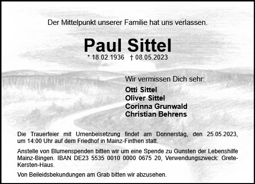 Paul Sittel