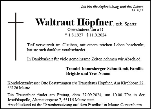 Waltraut Höpfner