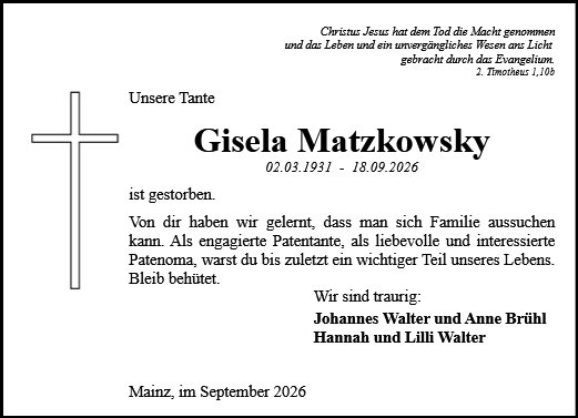 Gisela Matzkowsky