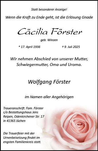 Cäcilia Förster