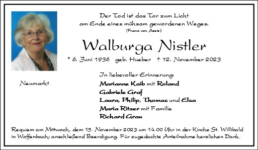 Walburga Nistler