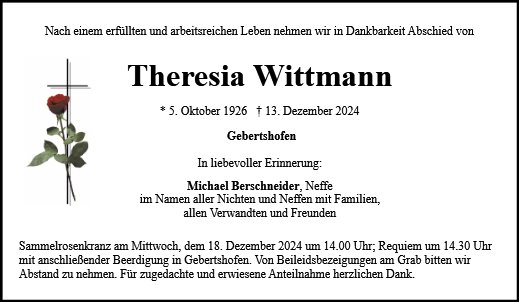 Theresia Wittmann