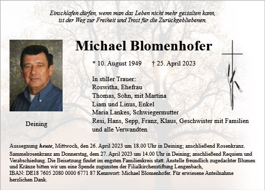 Michael Blomenhofer