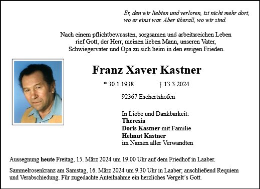 Franz Xaver Kastner