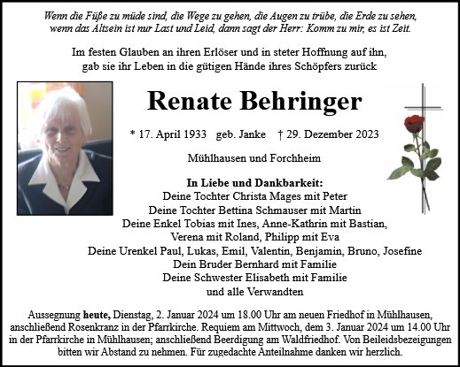 Renate Behringer