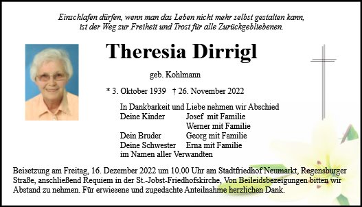 Theresia Dirrigl