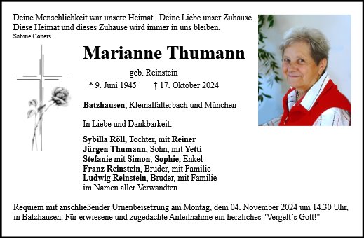 Maria Anna Thumann