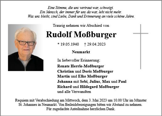 Rudolf Moßburger