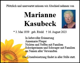 Marianne Kasubeck