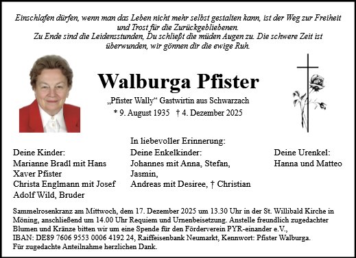 Walburga Pfister