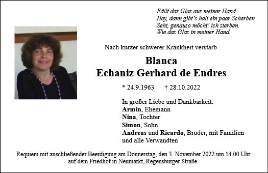 Blanca Echaniz Gerhard de Endres