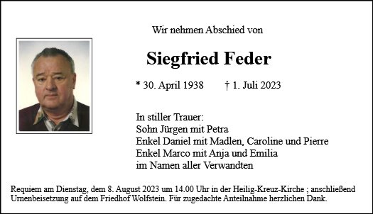Siegfried Feder