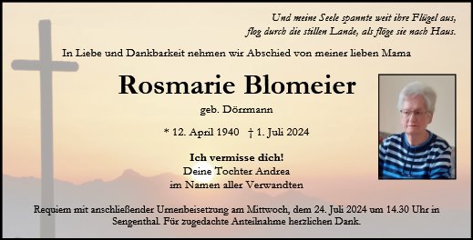 Rosmarie Blomeier