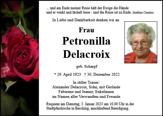 Petronilla Delacroix