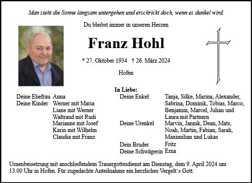 Franz Hohl