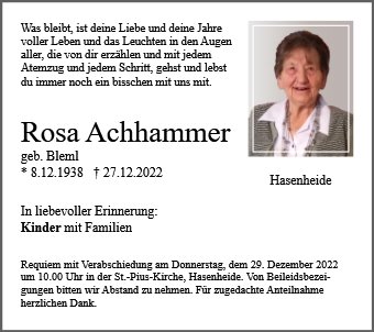 Rosa Achhammer