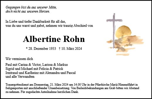 Albertine Rohn