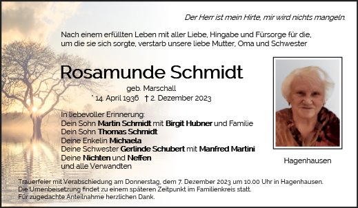 Rosamunde Schmidt