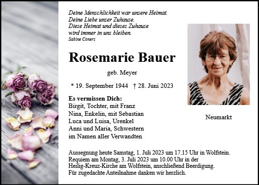 Rosemarie Bauer
