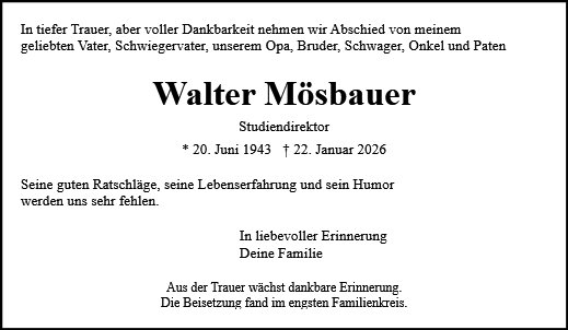 Walter Mösbauer