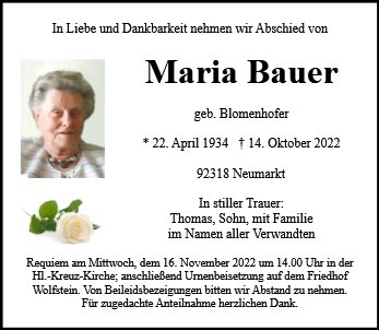 Maria Bauer