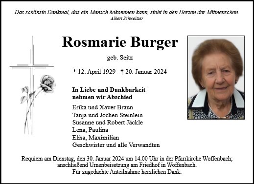Rosmarie Burger