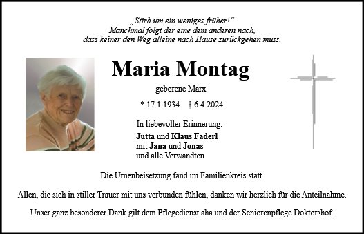 Maria Montag