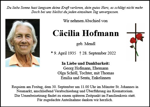 Cäcilia Hofmann
